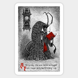 The Krampus' List Sticker